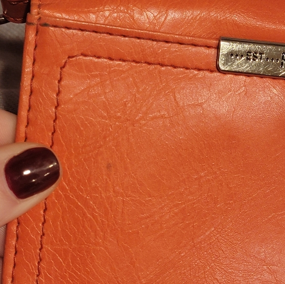 Relic by Fossil Women's Wallet Orange Wristlet w/Snap Closure - Picture 8 of 10